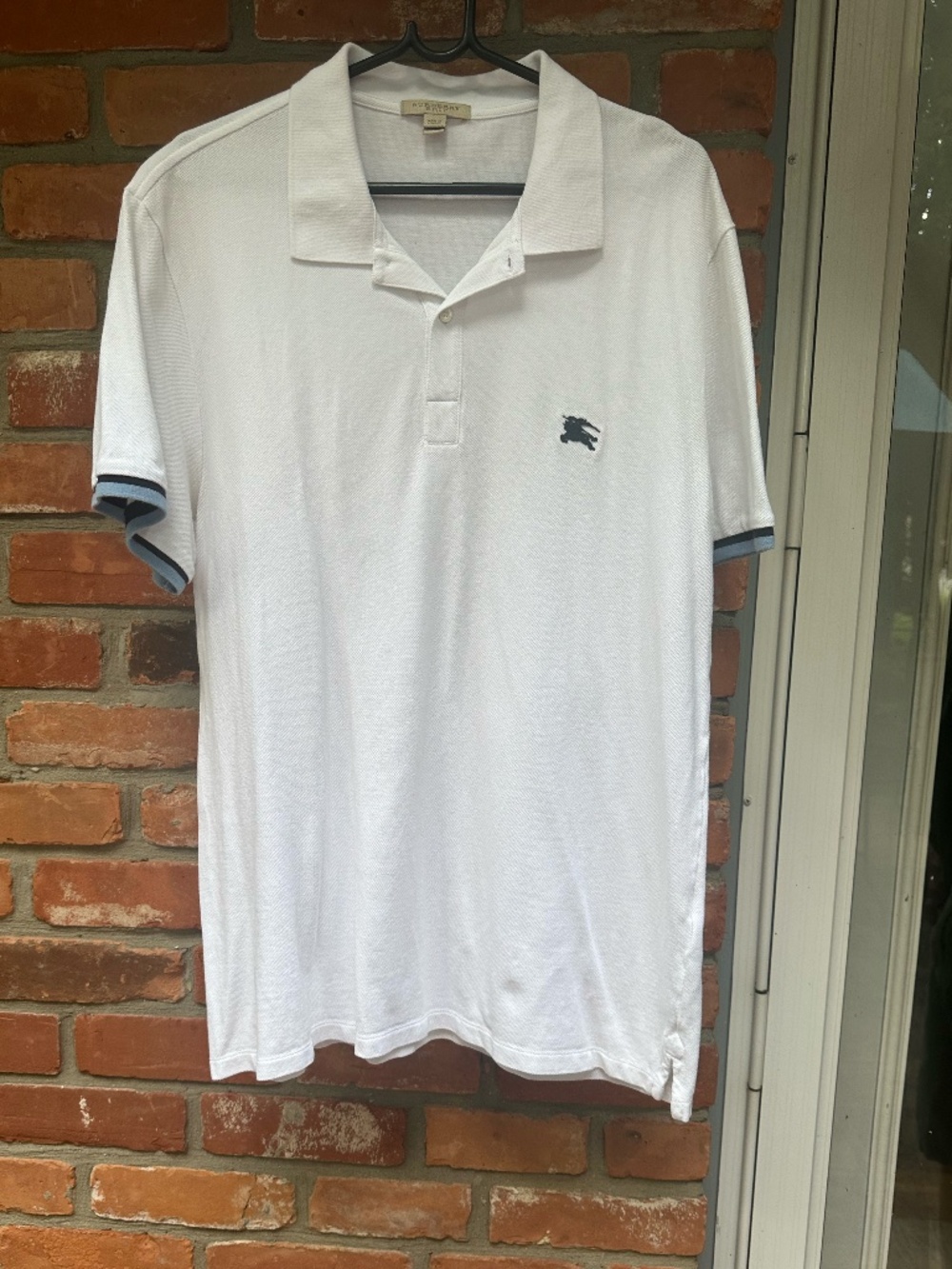 Burberry Brit | Men’s Cotton Polo  White Size XL